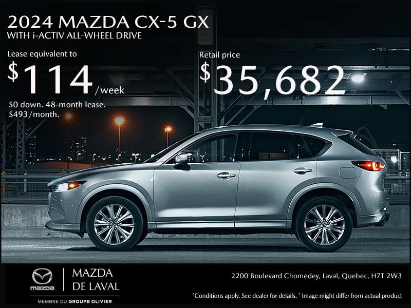 Mazda de Laval Get the 2025 Mazda CX5!