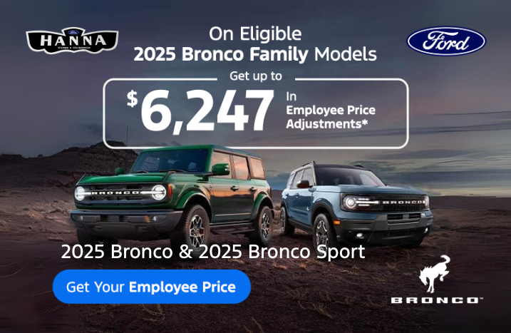Ford Employee Pricing - Bronco Family