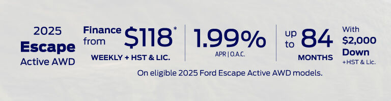 2025 Ford Escape - Detail Banner