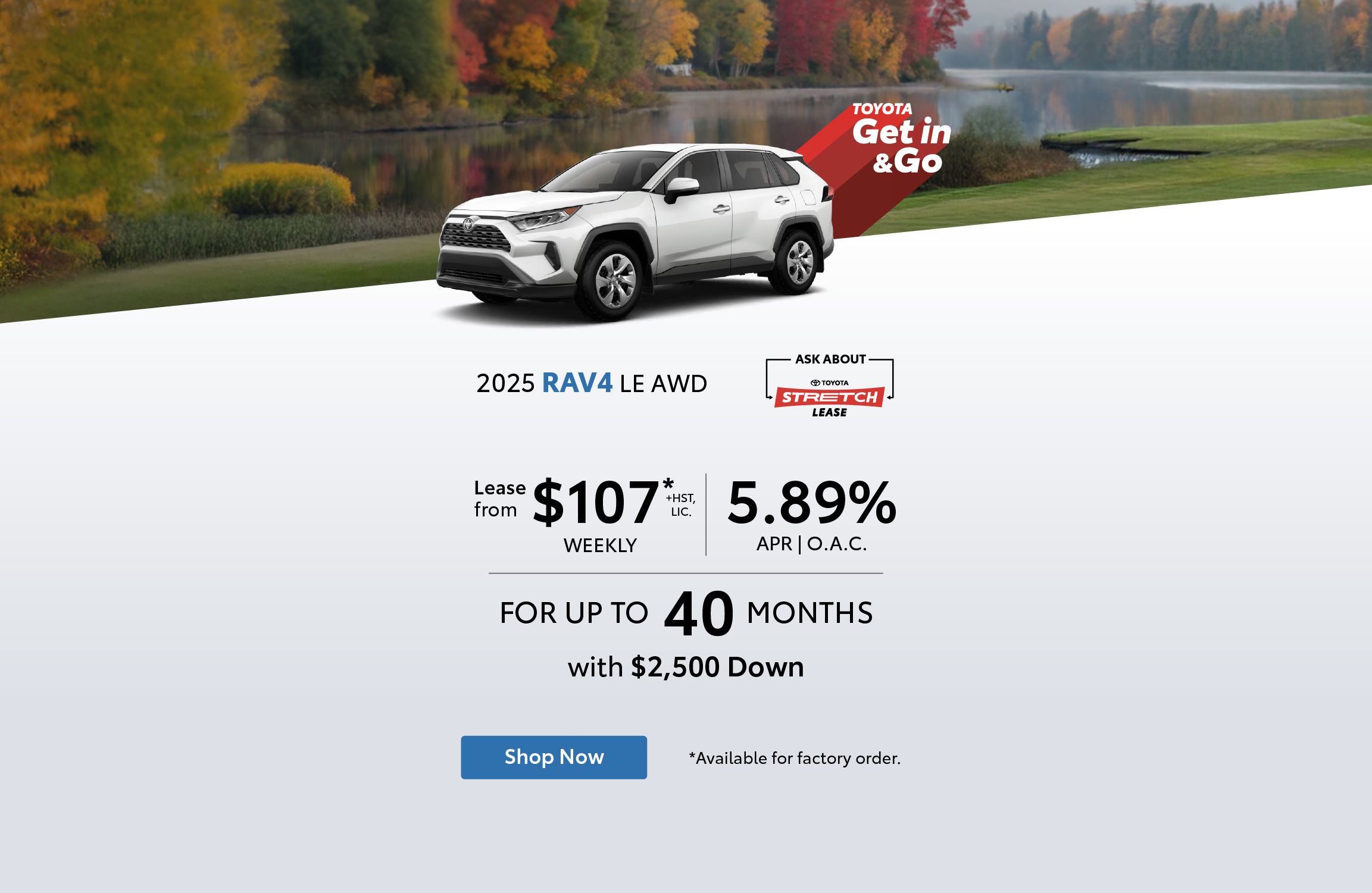 2025 RAV4 Lease Offer - Home page