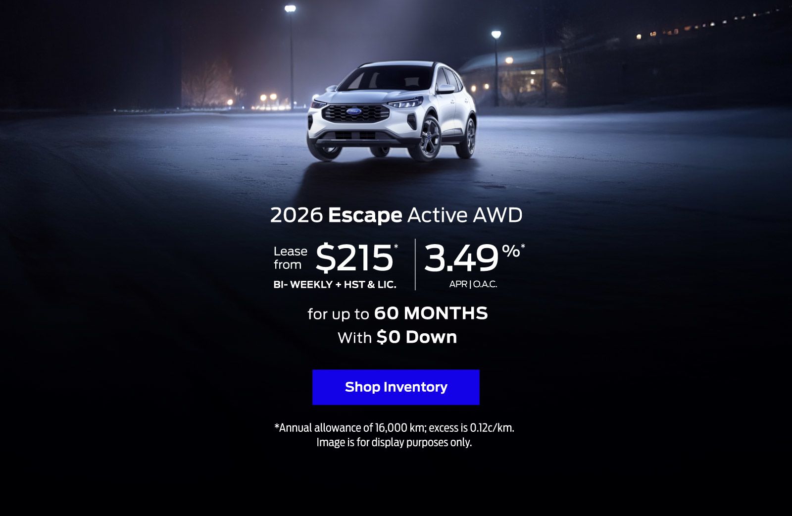 2026 Ford Escape  - Lease Offer in Barrie