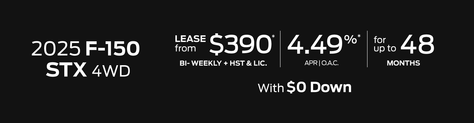 2025 Ford F-150 - Offer - VLP