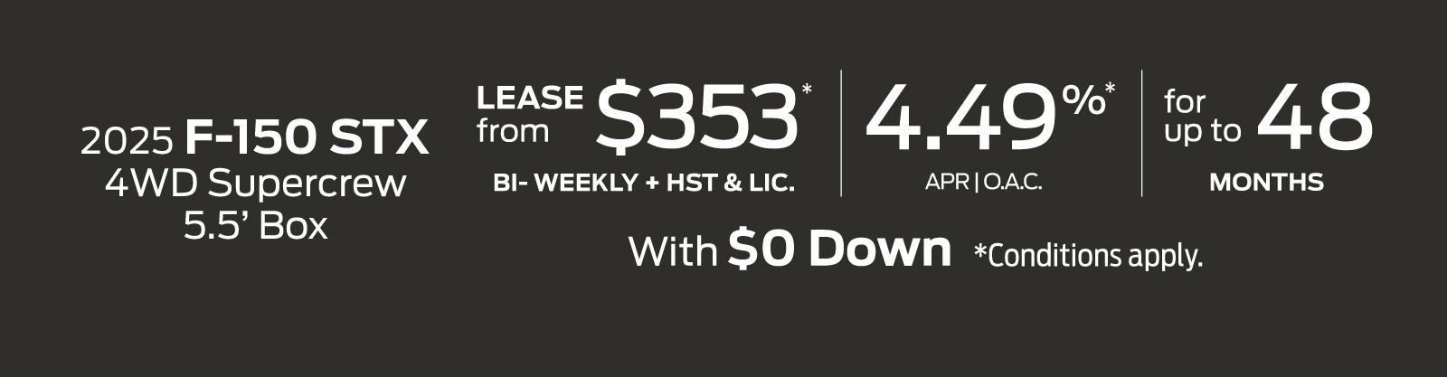 2025 Ford F-150 - Offer - VLP