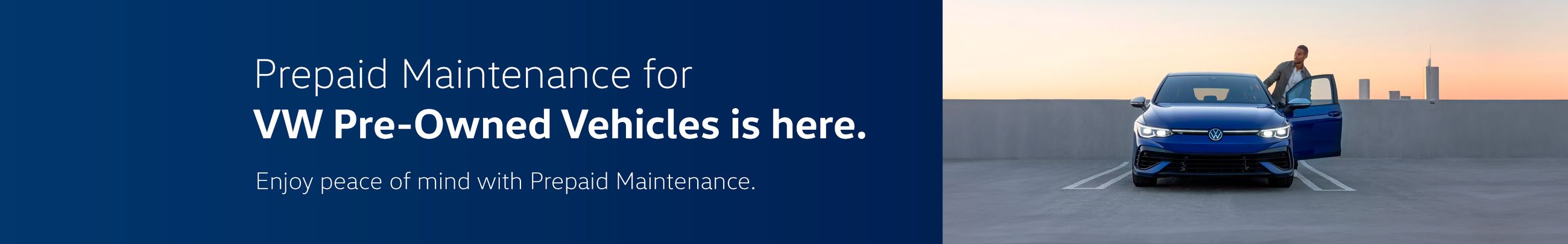 VW CPO Prepaid Maintenance Banner