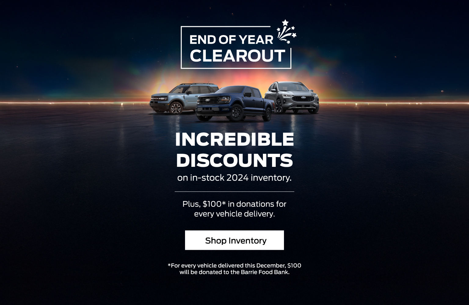 End of Year Clearout Event at Bayfield Ford