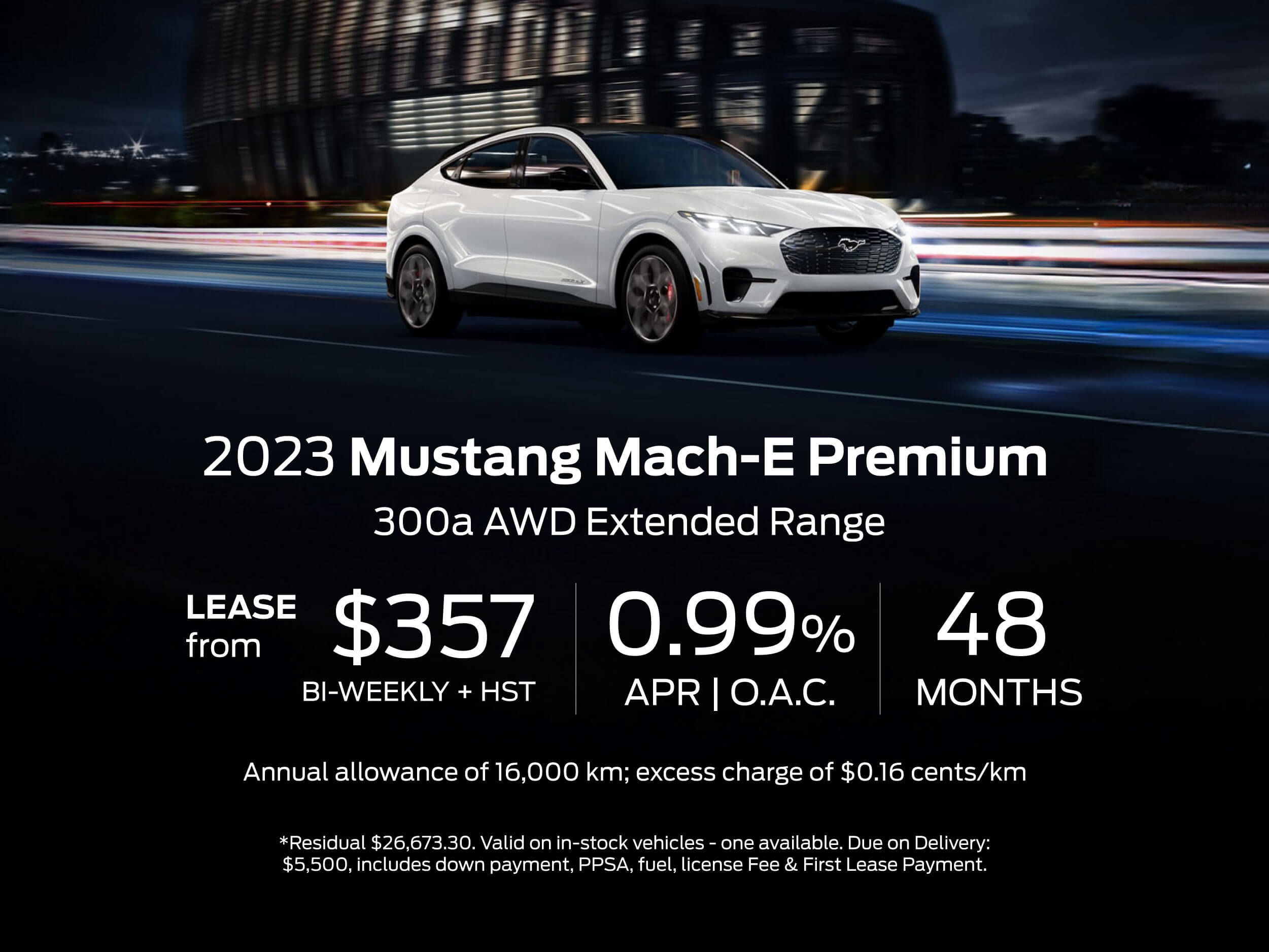 2023 Ford Mach E Lease Offer Mayfield Ford in Brampton