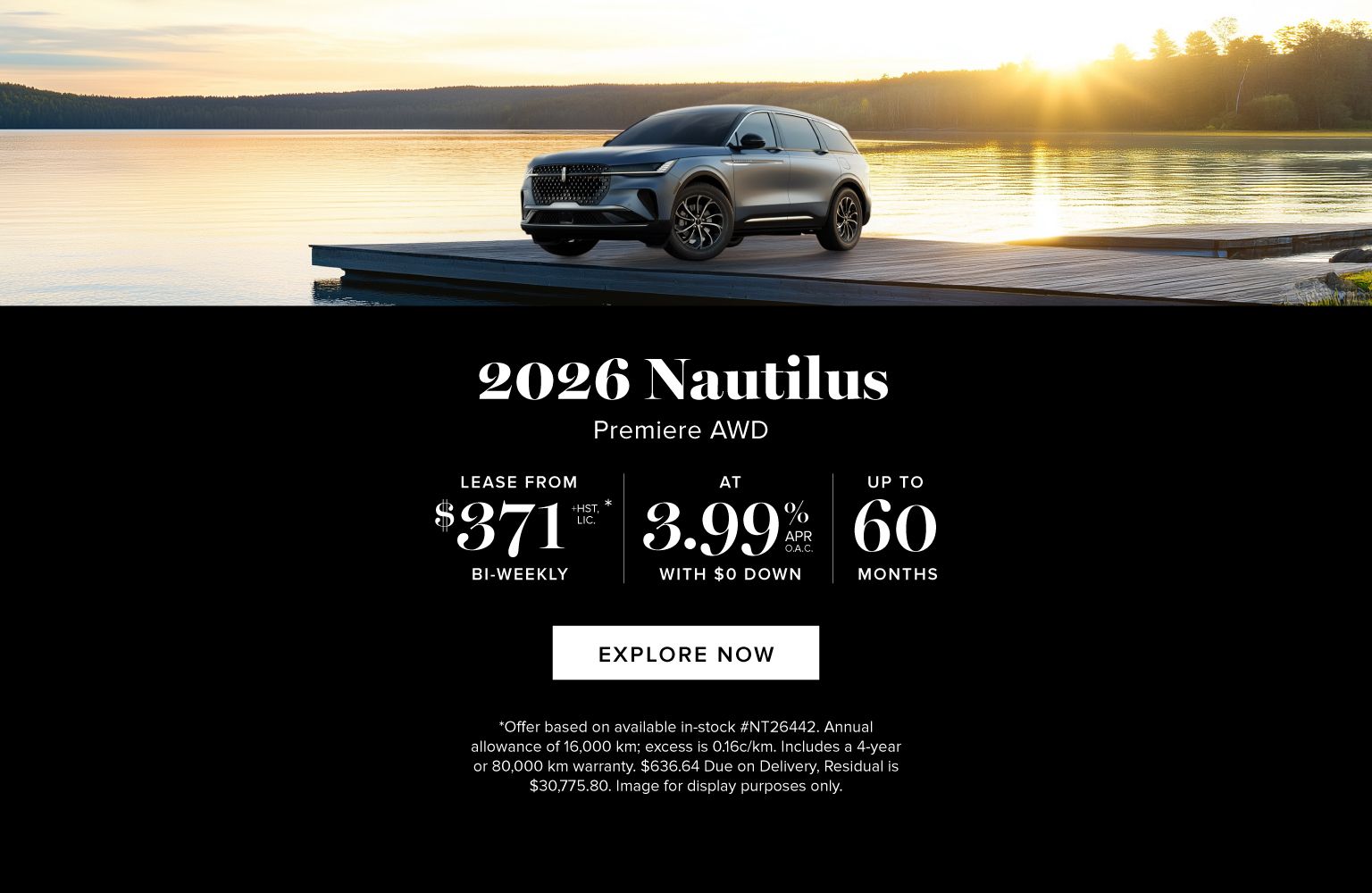 2026 Lincoln Nautilus Lease Offer