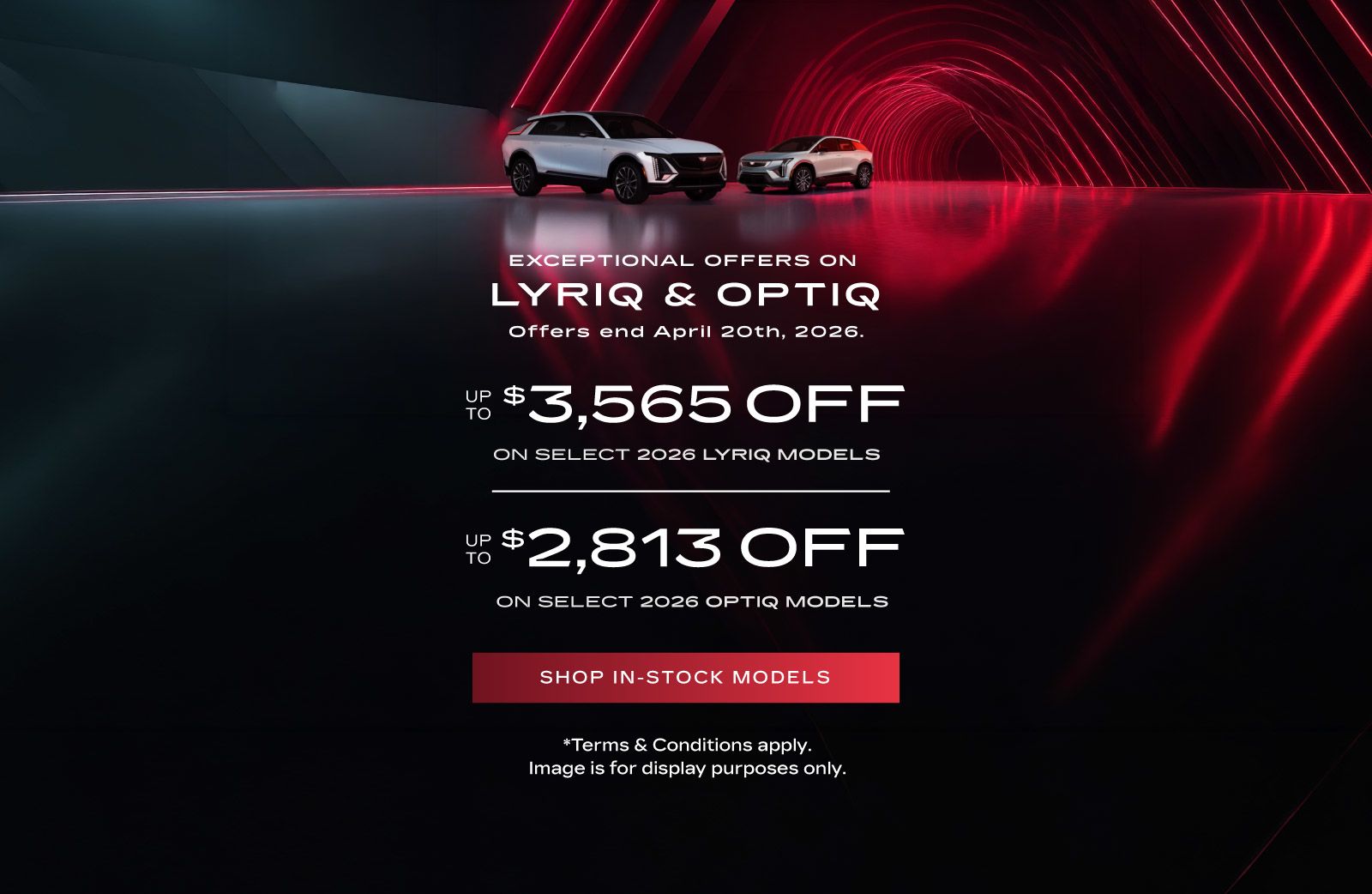 Lyriq and Optiq Offer April 2026