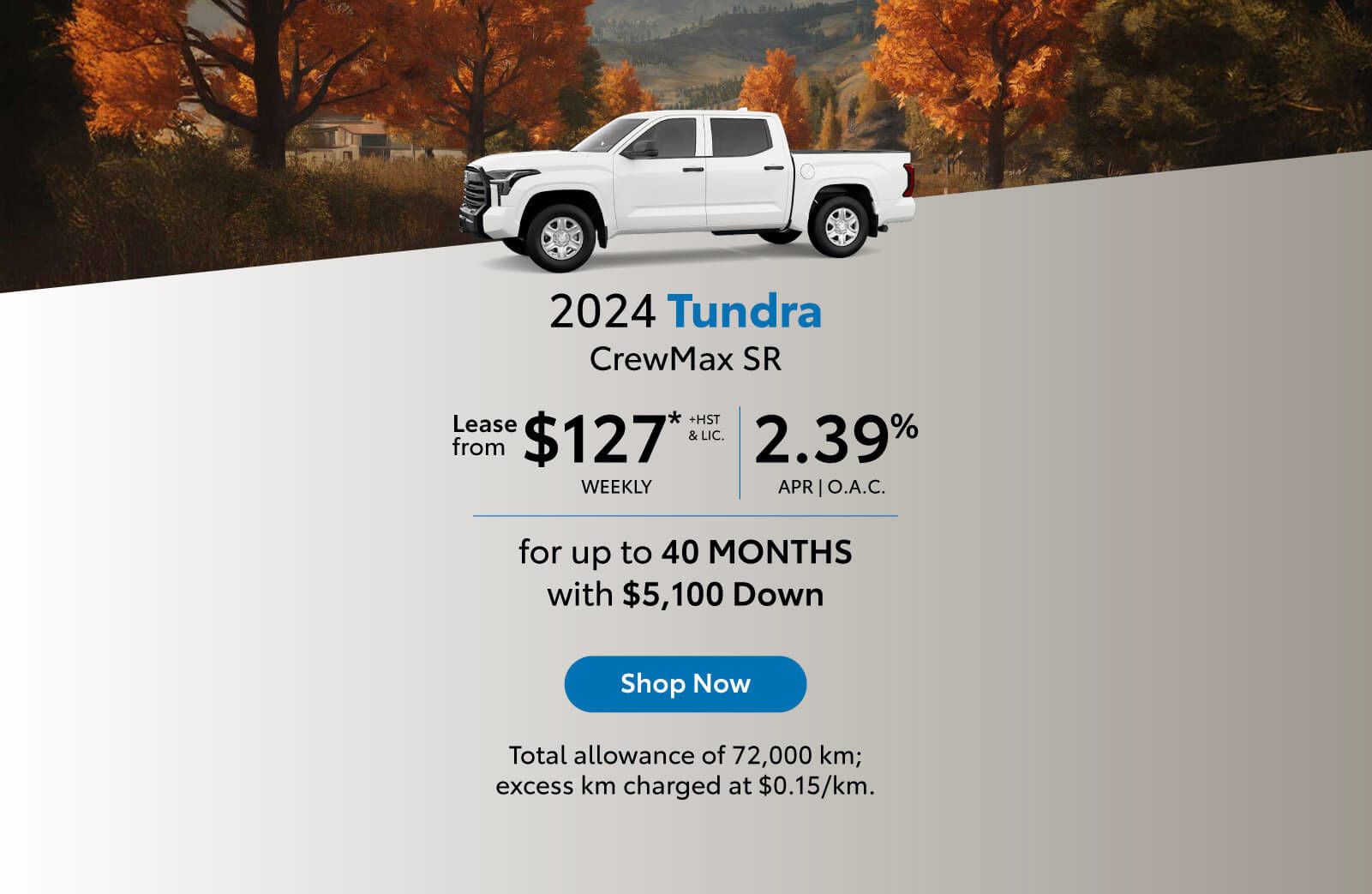 2024 Toyota Tundra Lease Offer - Home Page