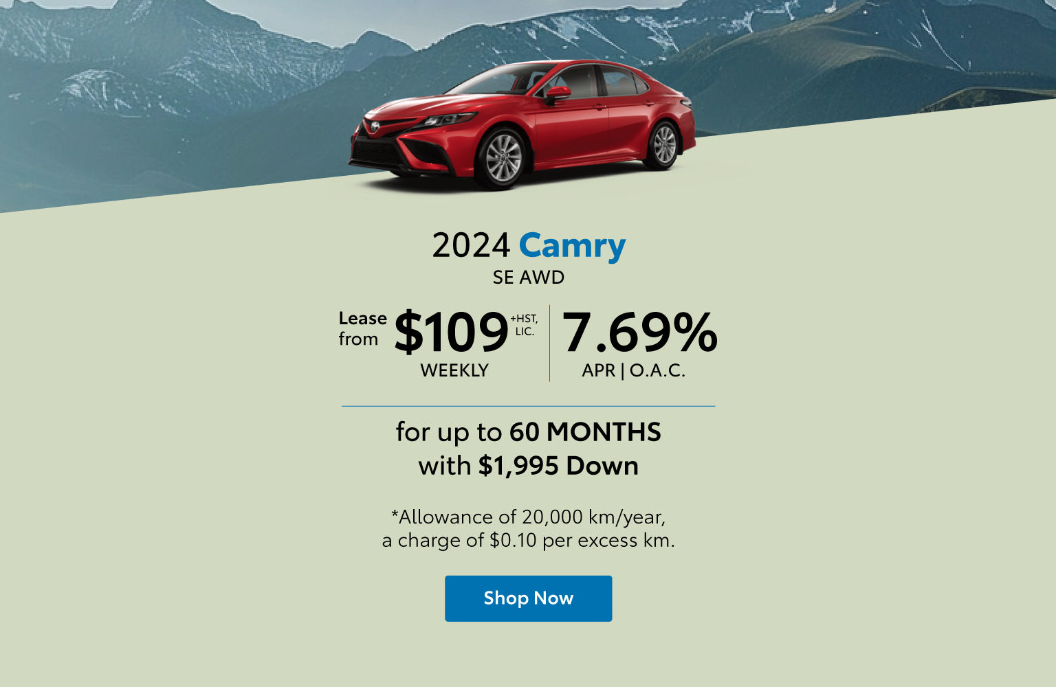 GET 2024 Toyota Camry Lease Slider