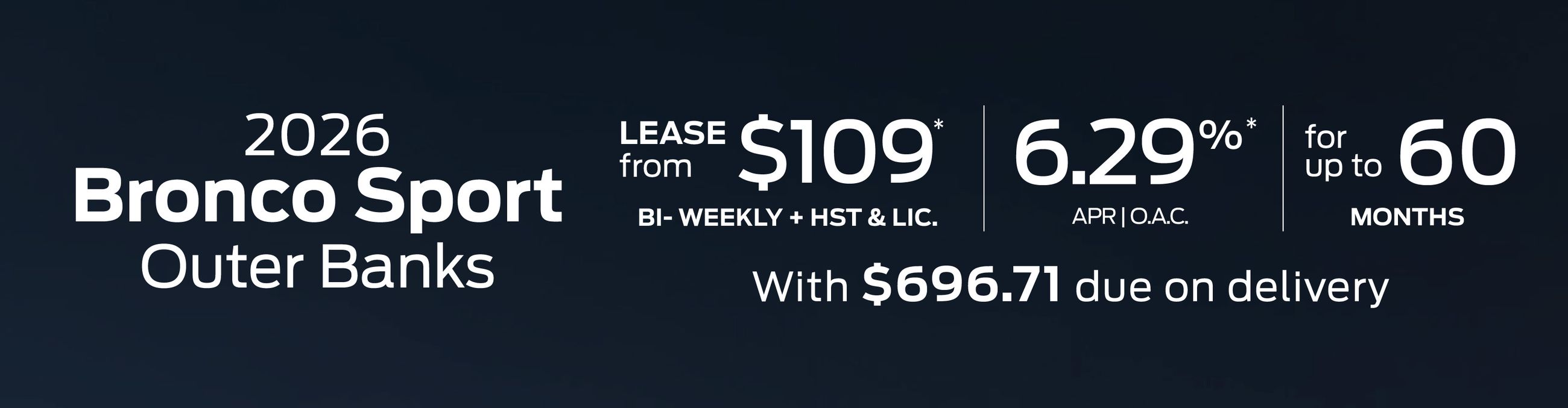 2026 Ford Bronco Sport Special Offer