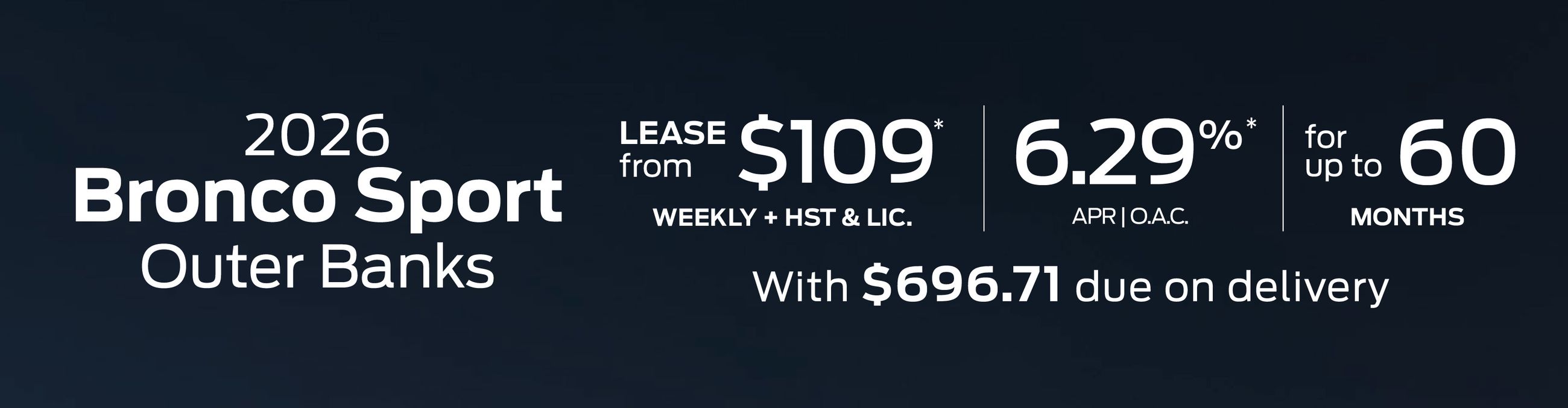 2026 Ford Bronco Sport Special Offer