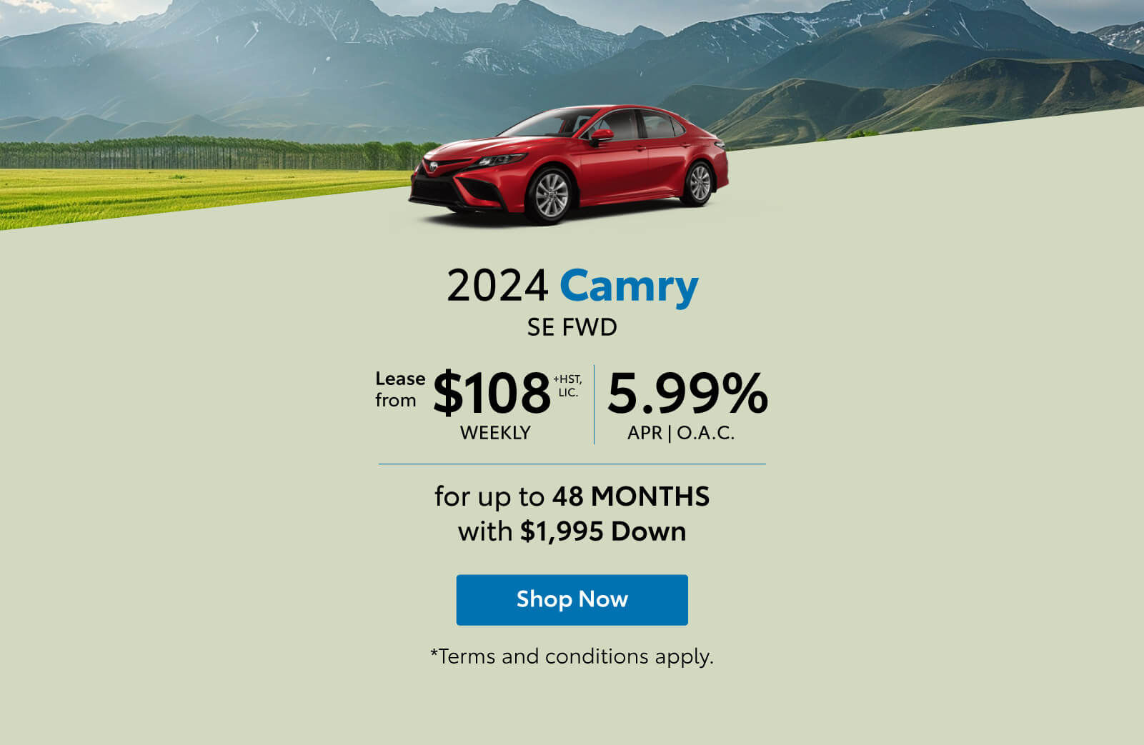 2024 Toyota Camry Lease Slider