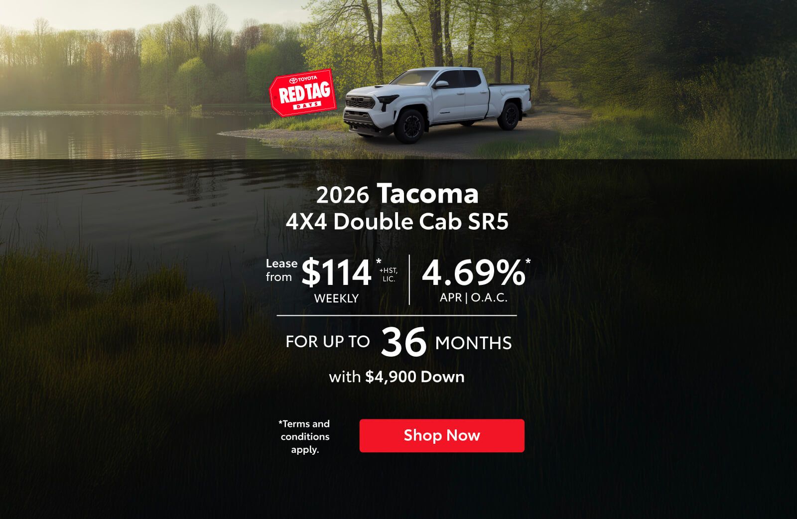 2026 Tacoma Lease Offer - Home Page