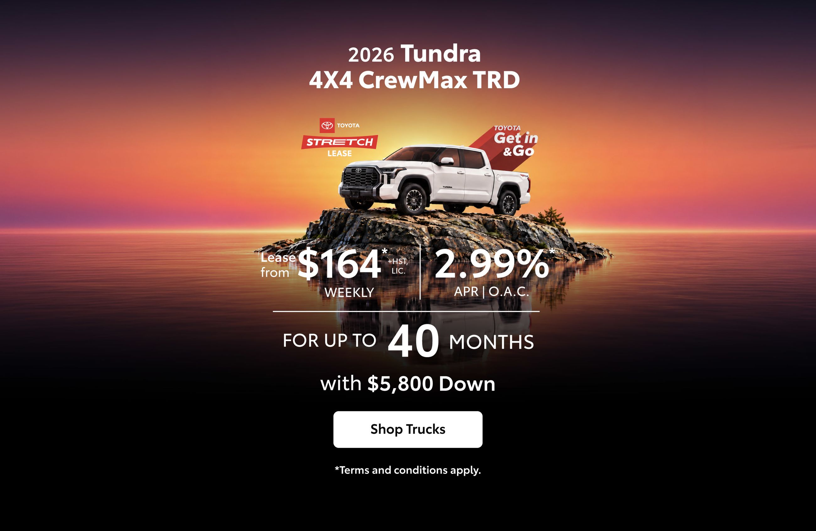 2026 Toyota Tundra Lease Offer - Home Page