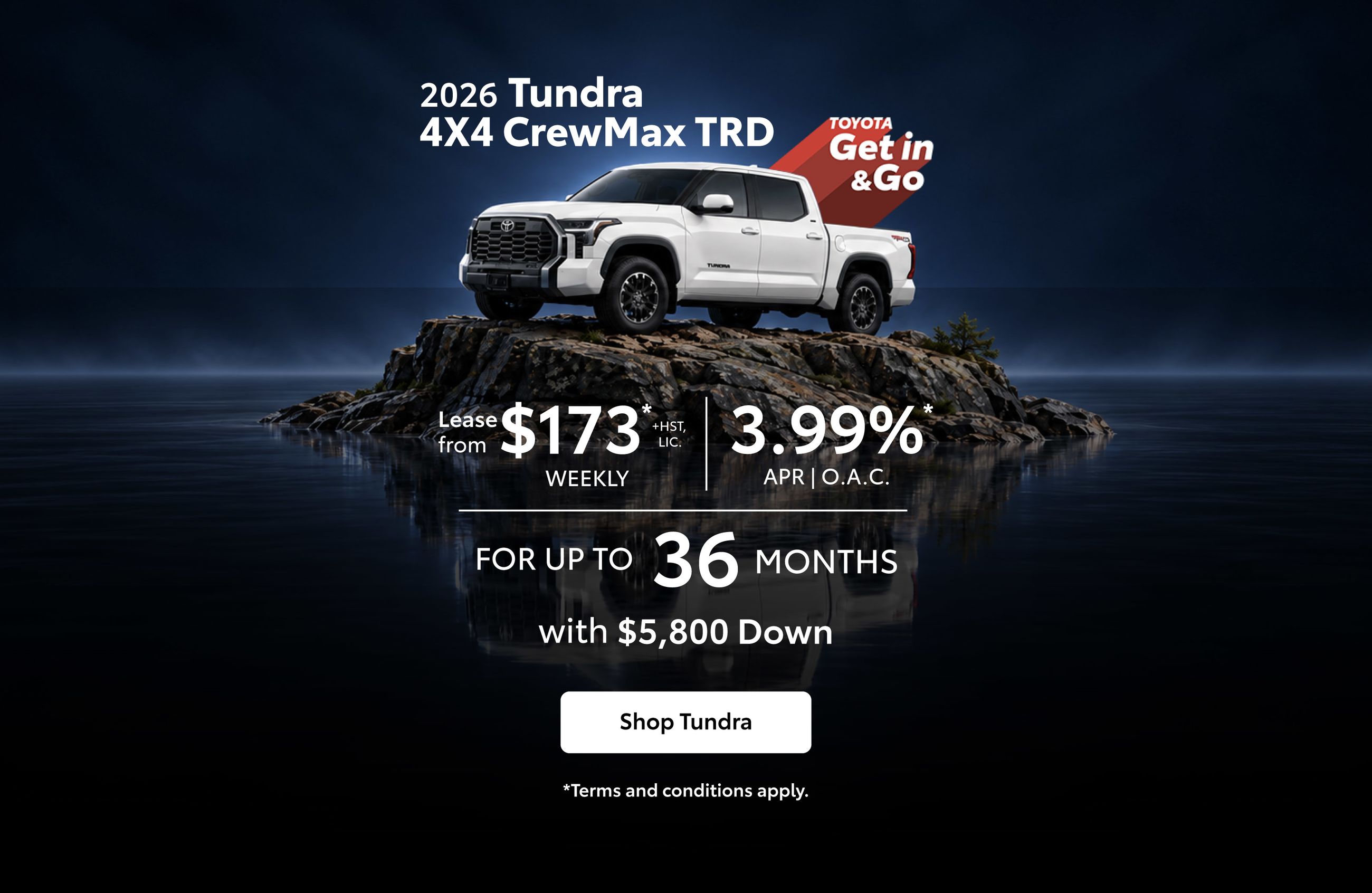 2026 Toyota Tundra Lease Offer - Home Page