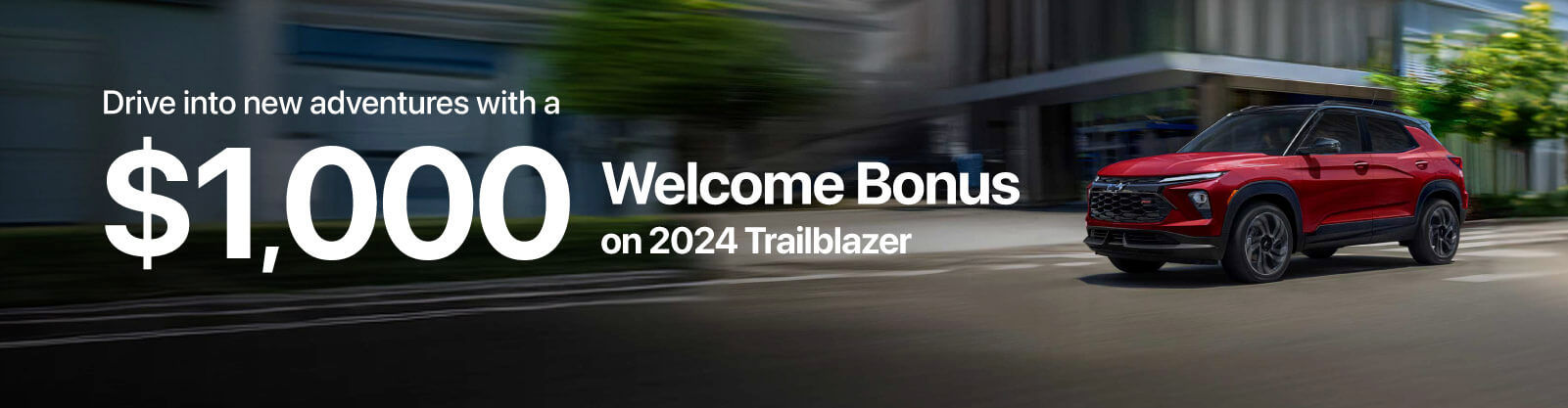 2024 Chevrolet Trailblazer - Welcome to Canada Bonus - Inventory Banner