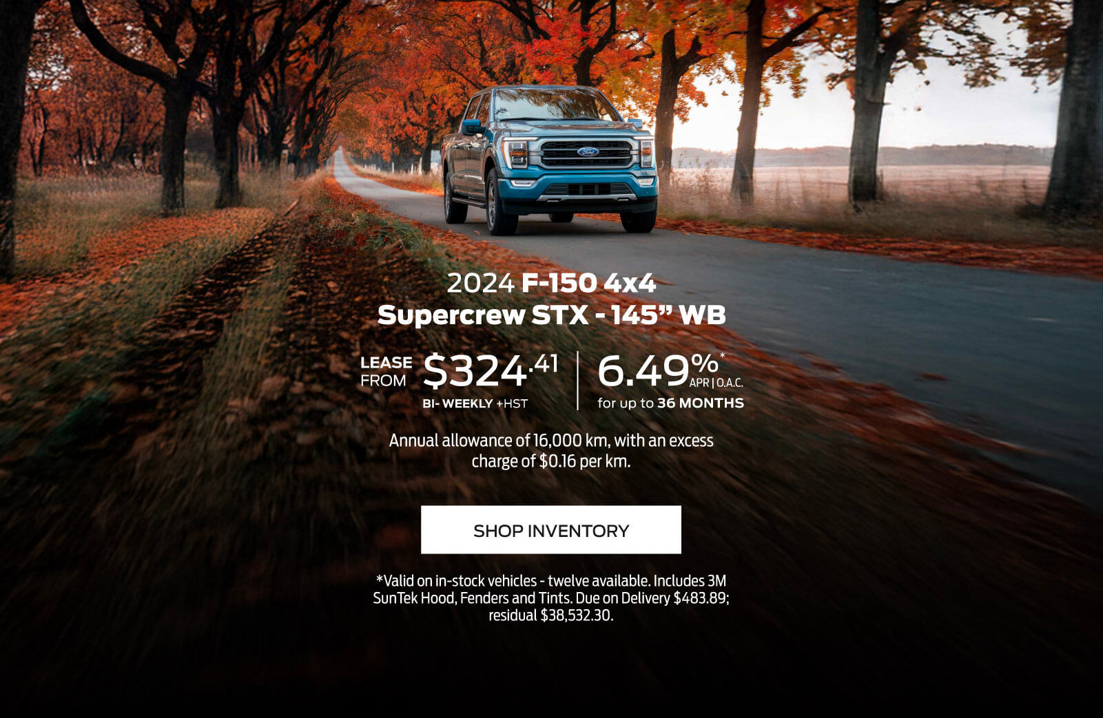 Lease 2024 Ford F-150 in Barrie