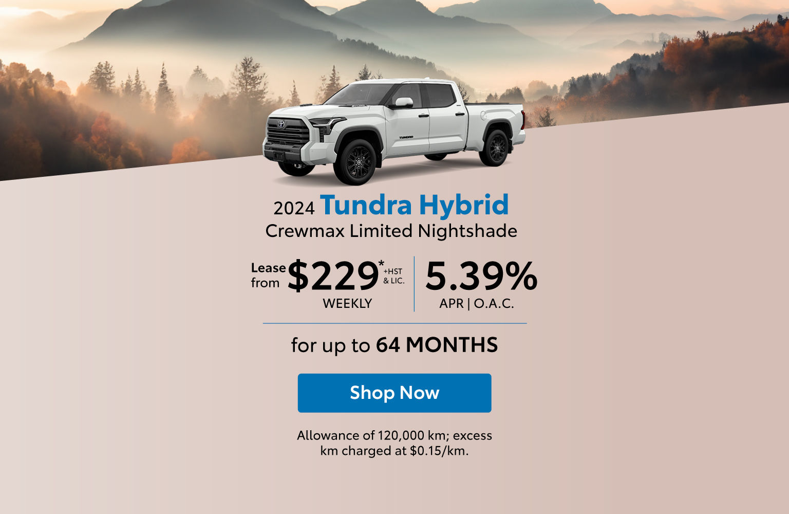 2024 Toyota Tundra Hybrid Lease Offer - Home page