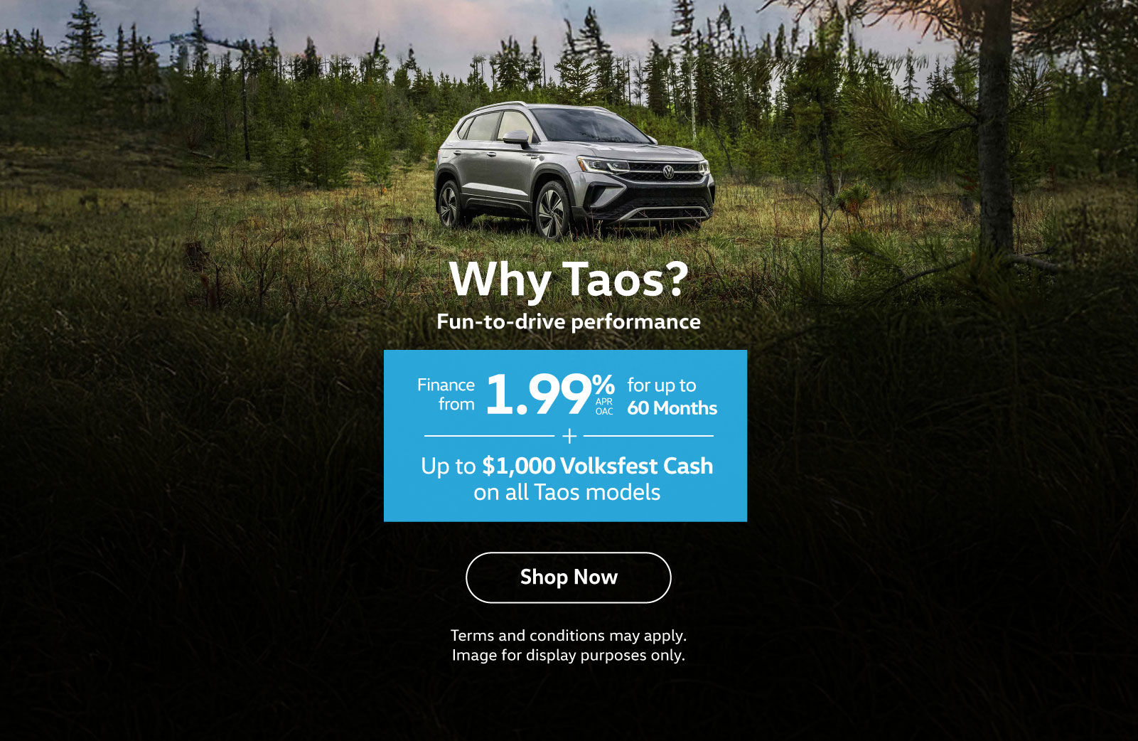 2024 VW Taos finance offer