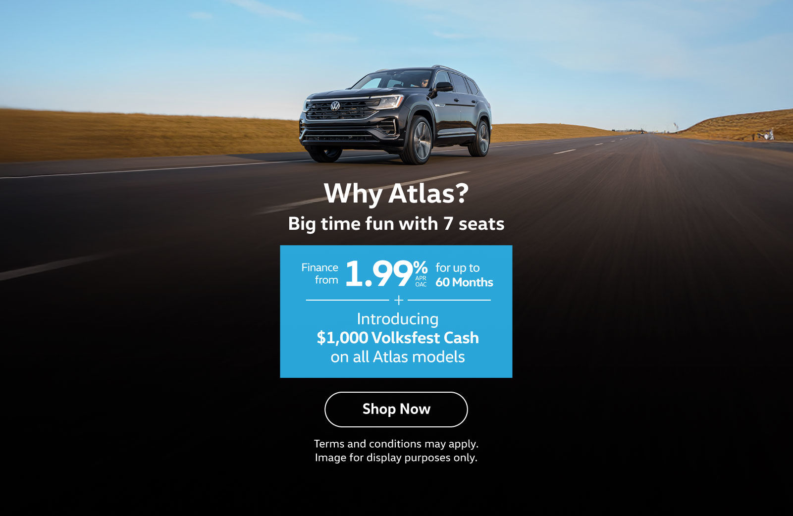 2024 VW Atlas Finance offer