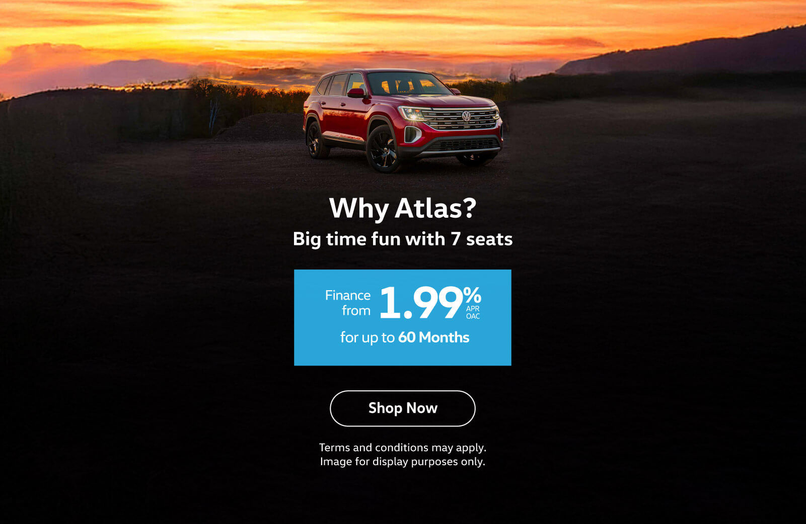 2024 VW Atlas Finance offer - October