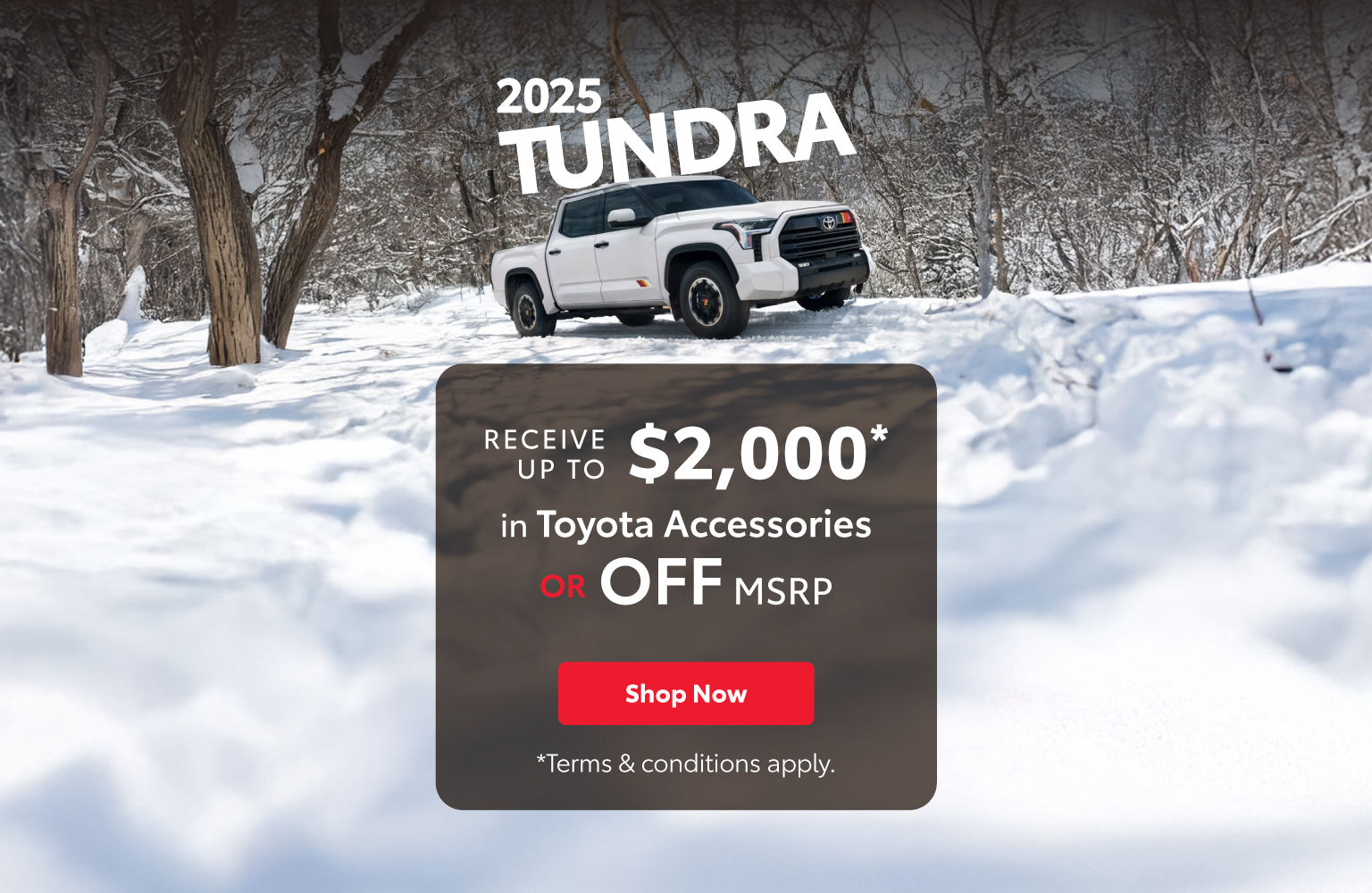 Toyota Tundra Special Offer - Home page