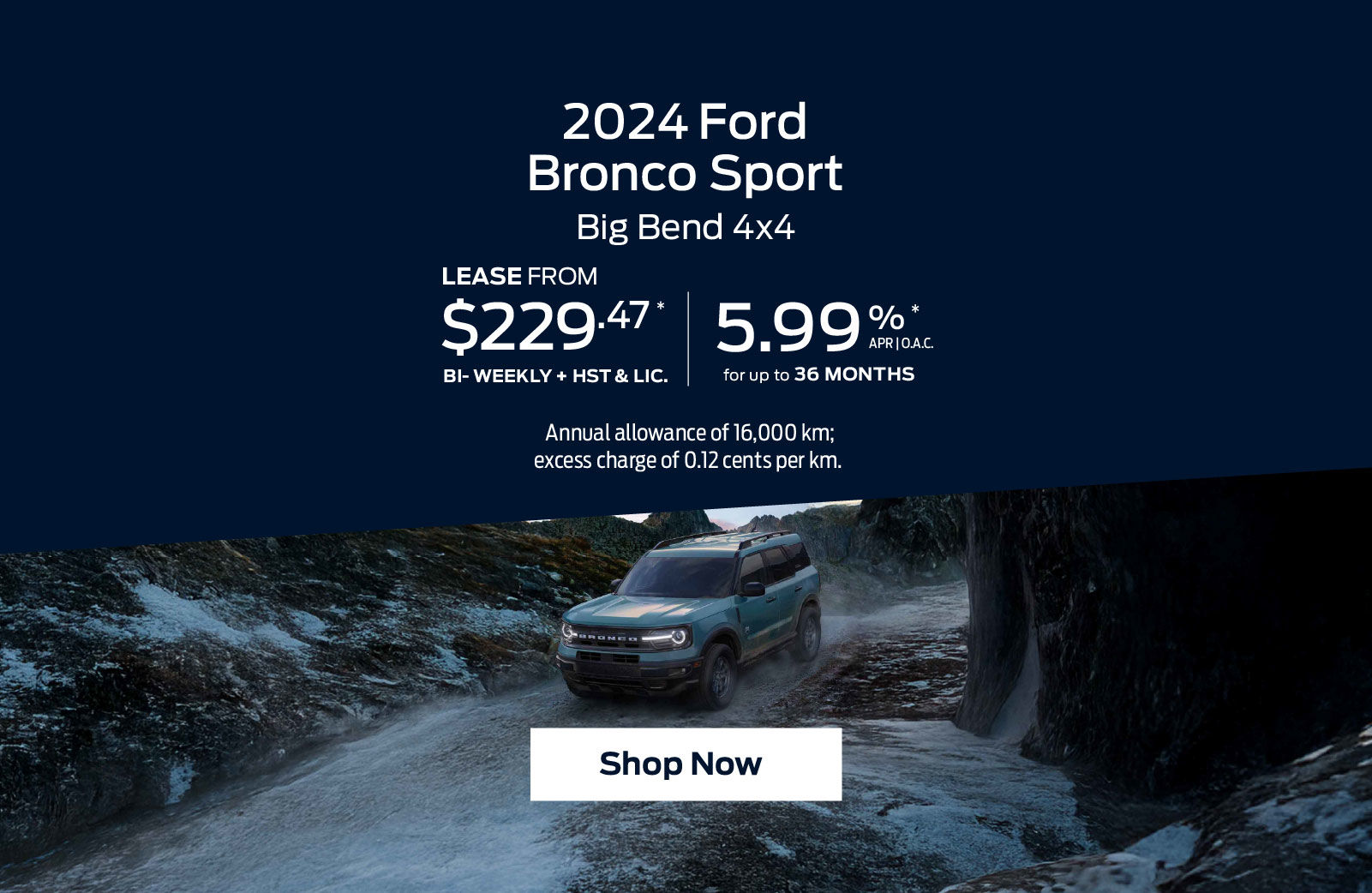 2024 Ford Bronco Sport Offer in Barrie