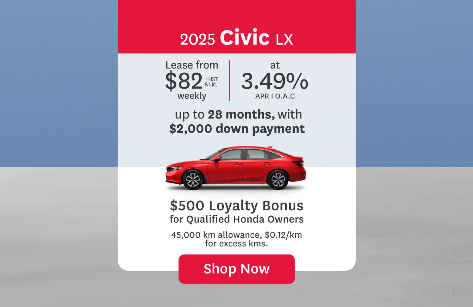 2025 Civic Lx