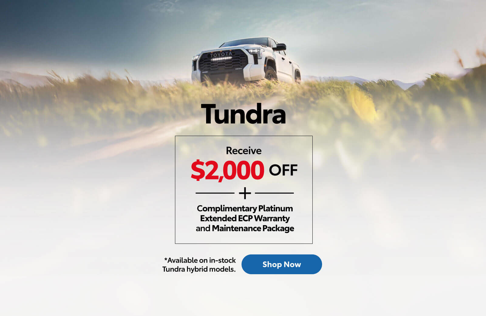 Toyota Tundra Special Offer - Home page