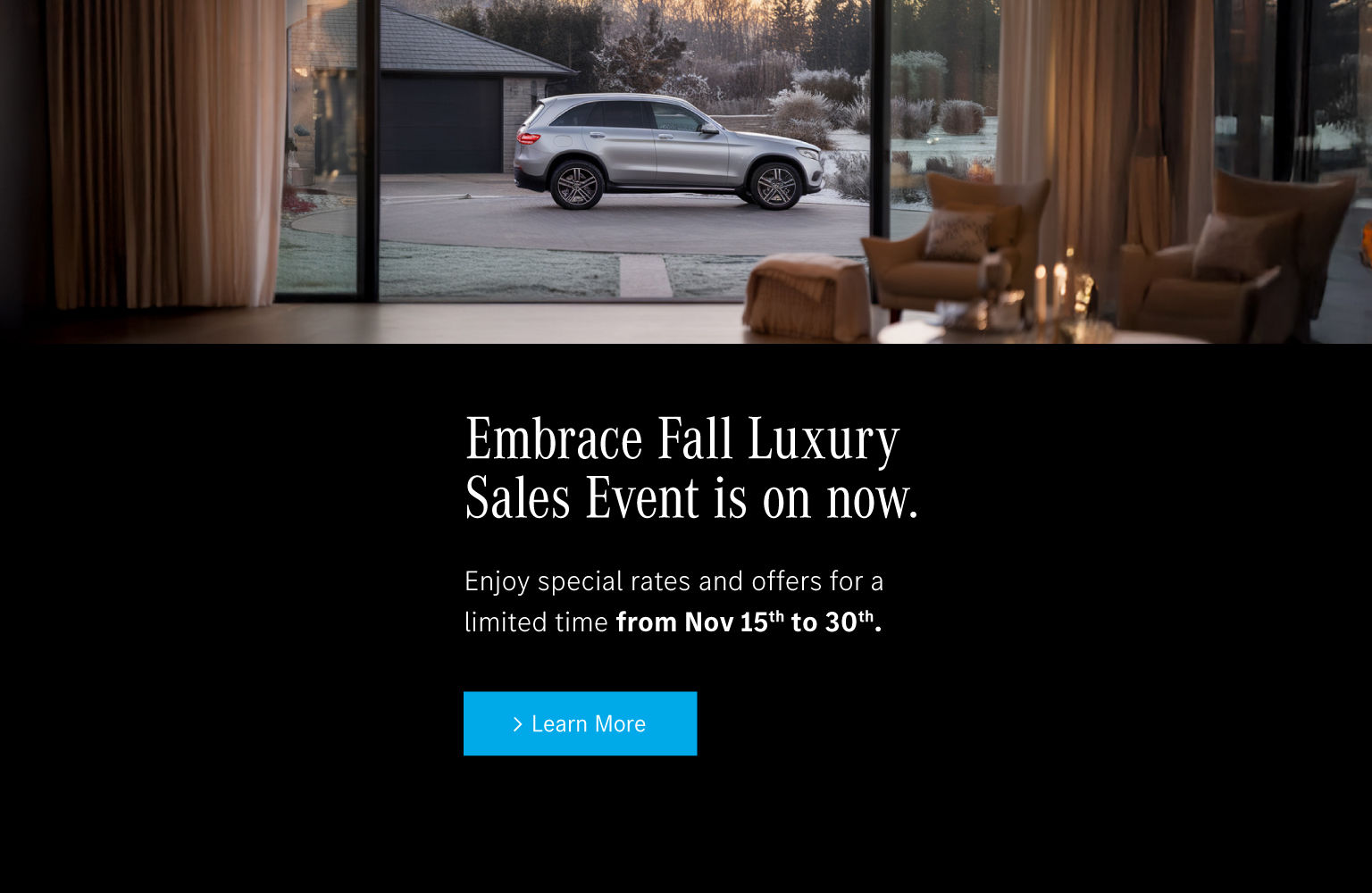 Embrace Fall Luxury Sales Event