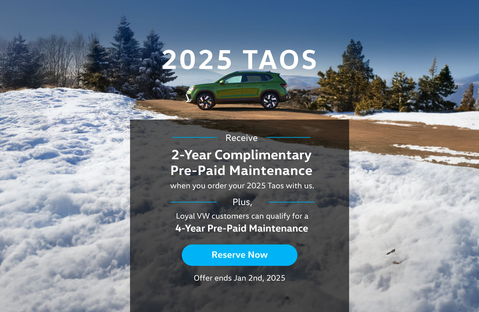 2025 Volkswagen Taos Offer