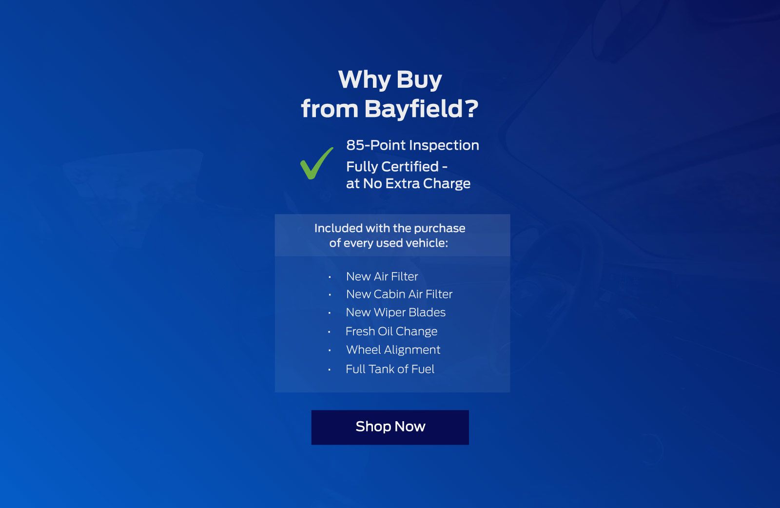 Bayfield Quality Pre-Owned Vehicles in Barry