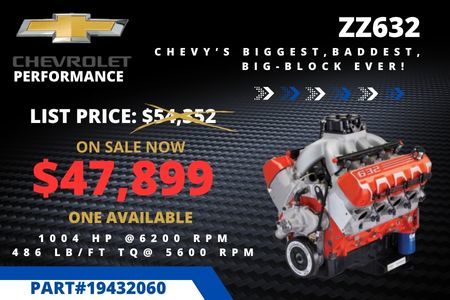 Chevrolet Performance ZZ632 Big-Block Engine in Toronto
