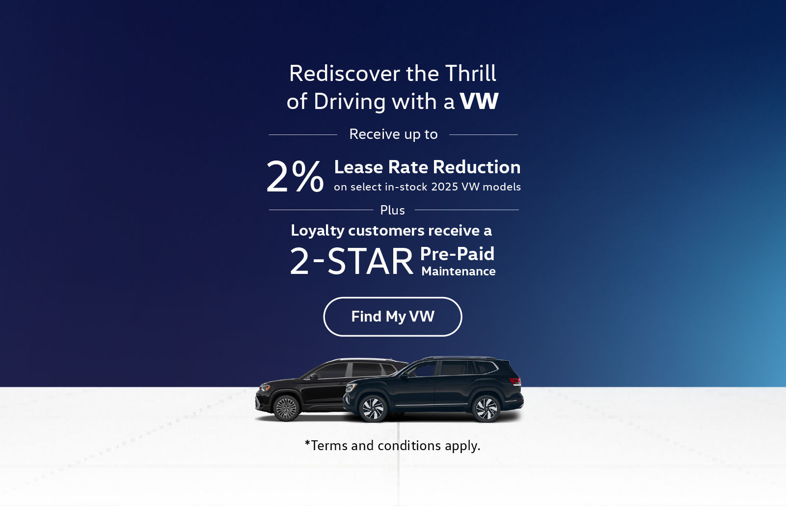 2025 VW Lease offer - HVW