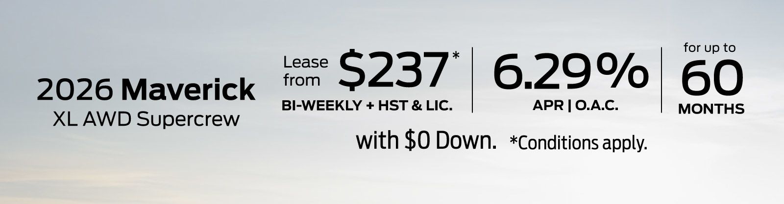 2026 Ford Maverick VLP