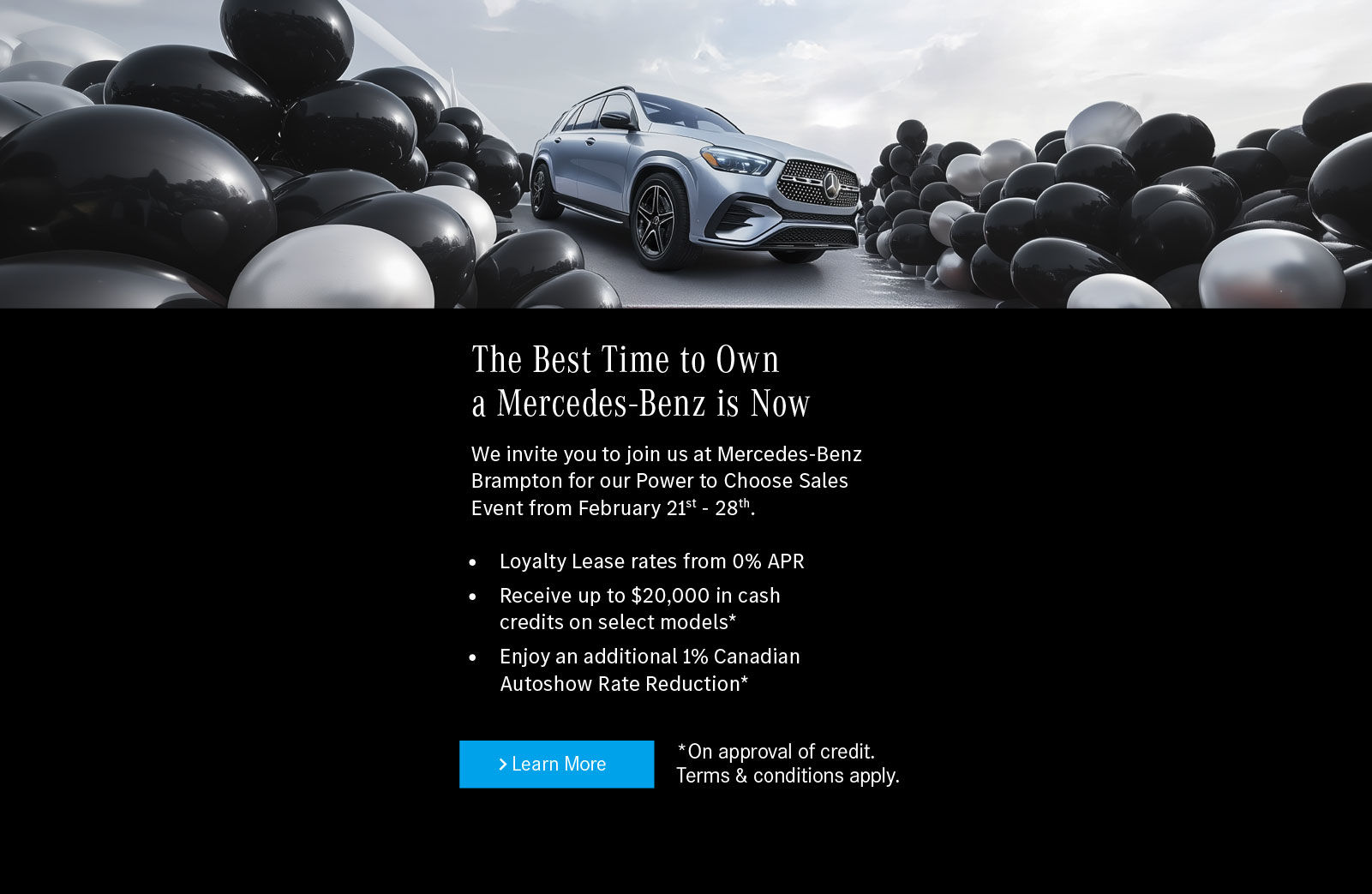 Power to Choose Sales Event at Mercedes-Benz Brampton