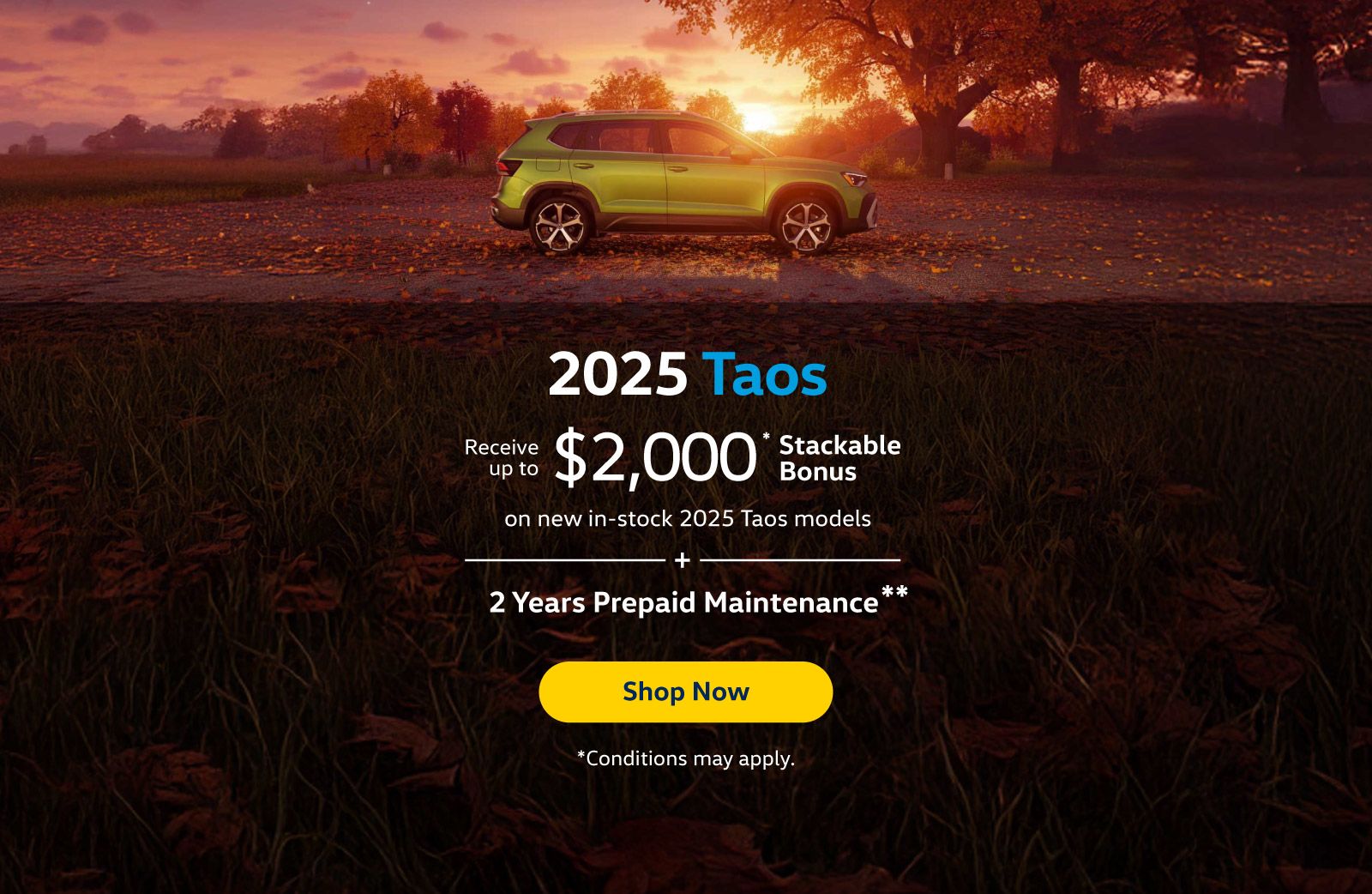 2025 VW Taos Offer