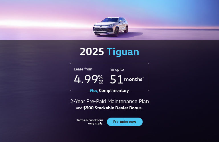 2025 Volkswagen Tiguan lease Offer