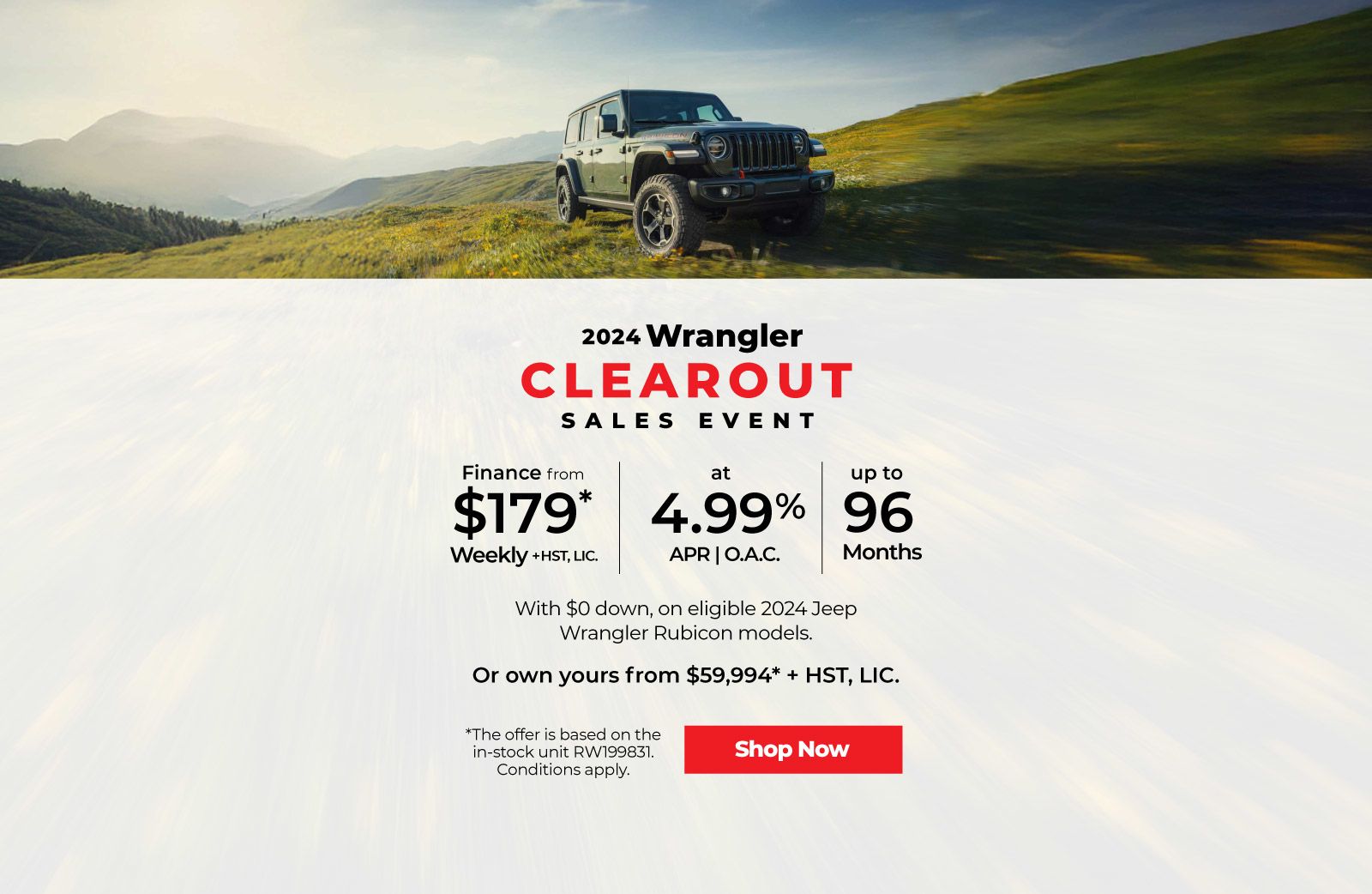 2024 Jeep Wrangler Rubicon Offer