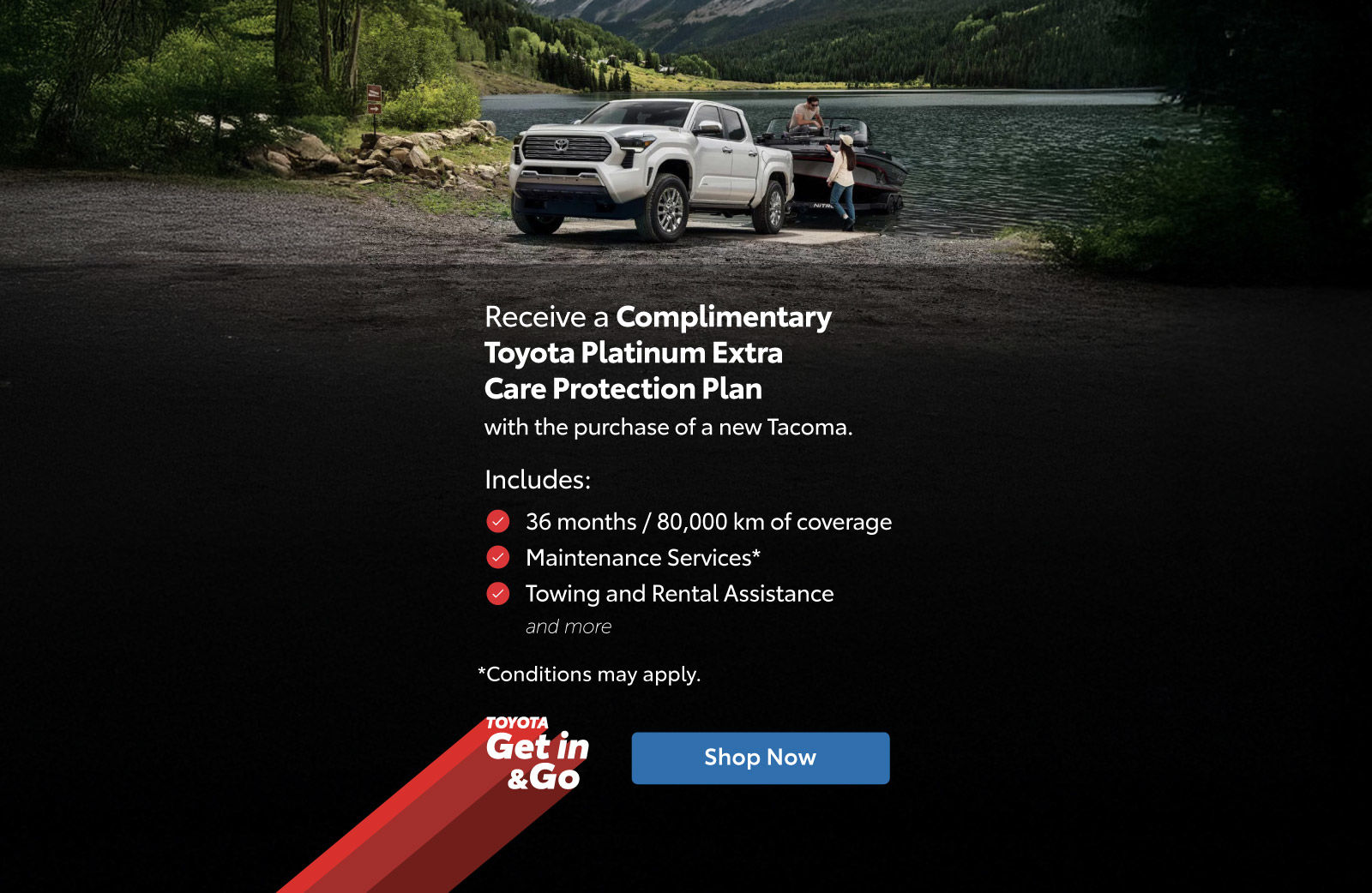 2025 Toyota Tacoma Special Offer - Home page