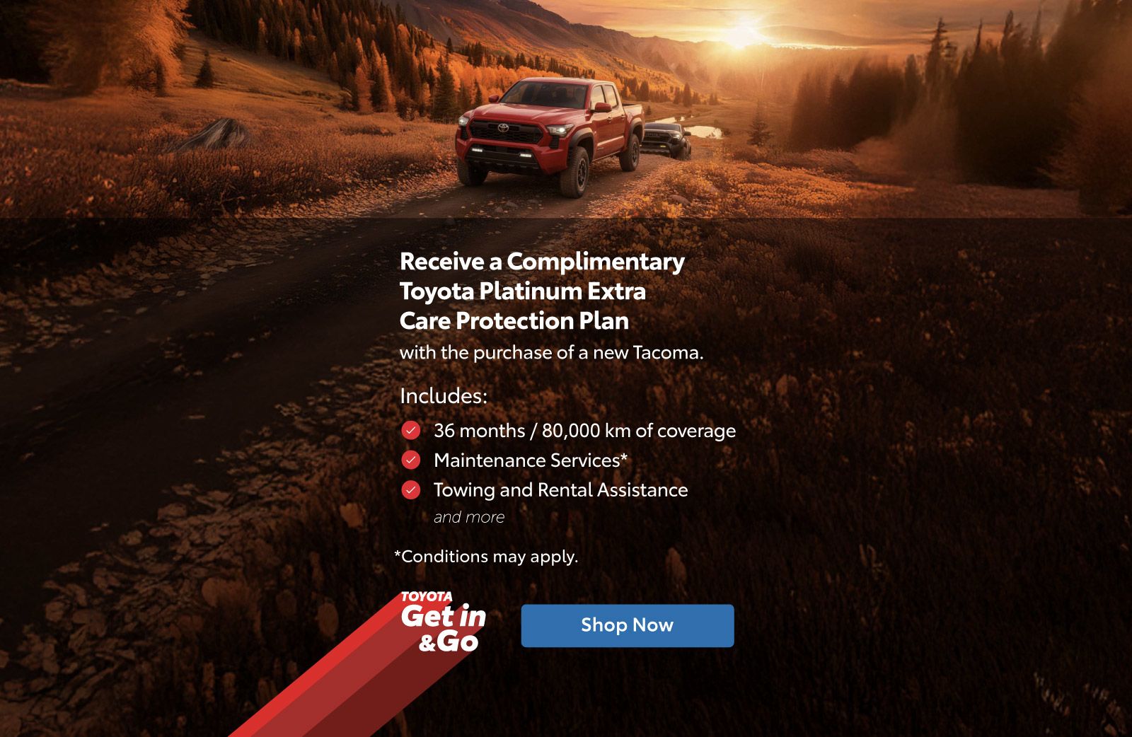 2025 Toyota Tacoma Special Offer - Home page