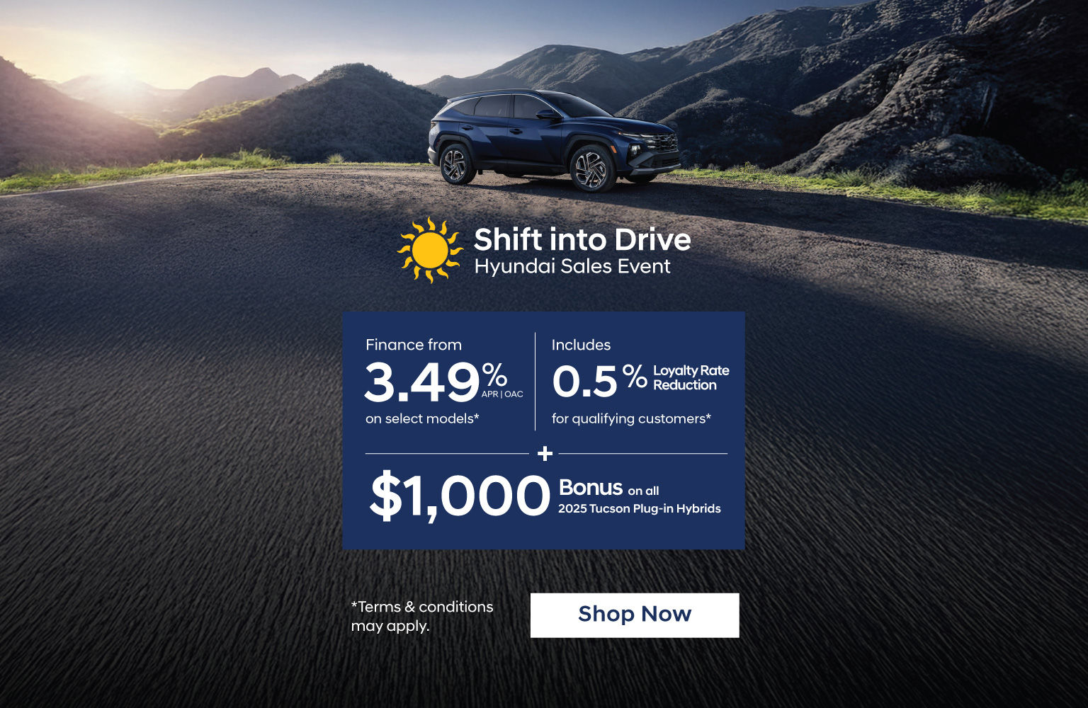 Shift Into Drive Hyundai Sales Event