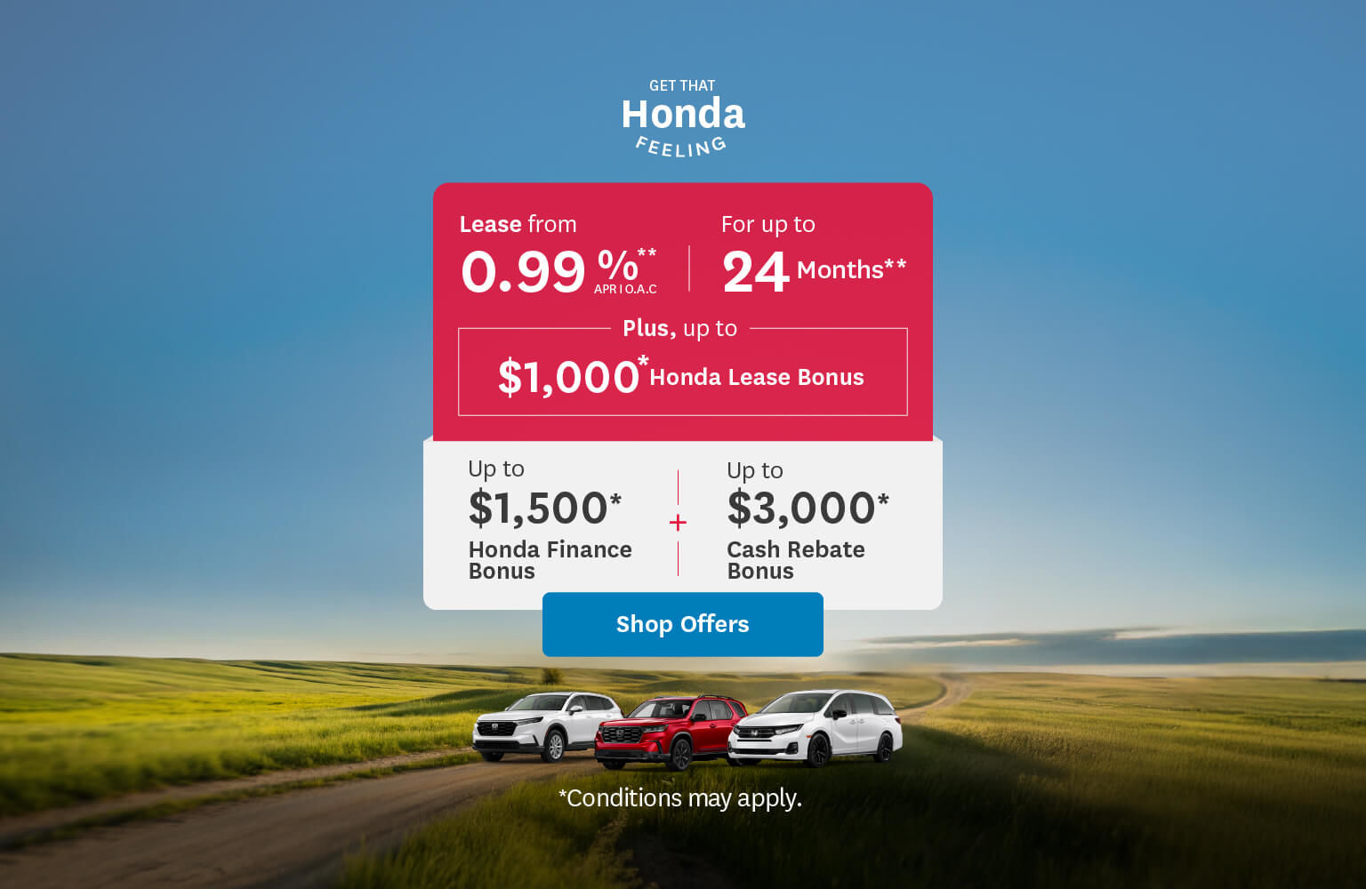 2025 Honda Generic Promo