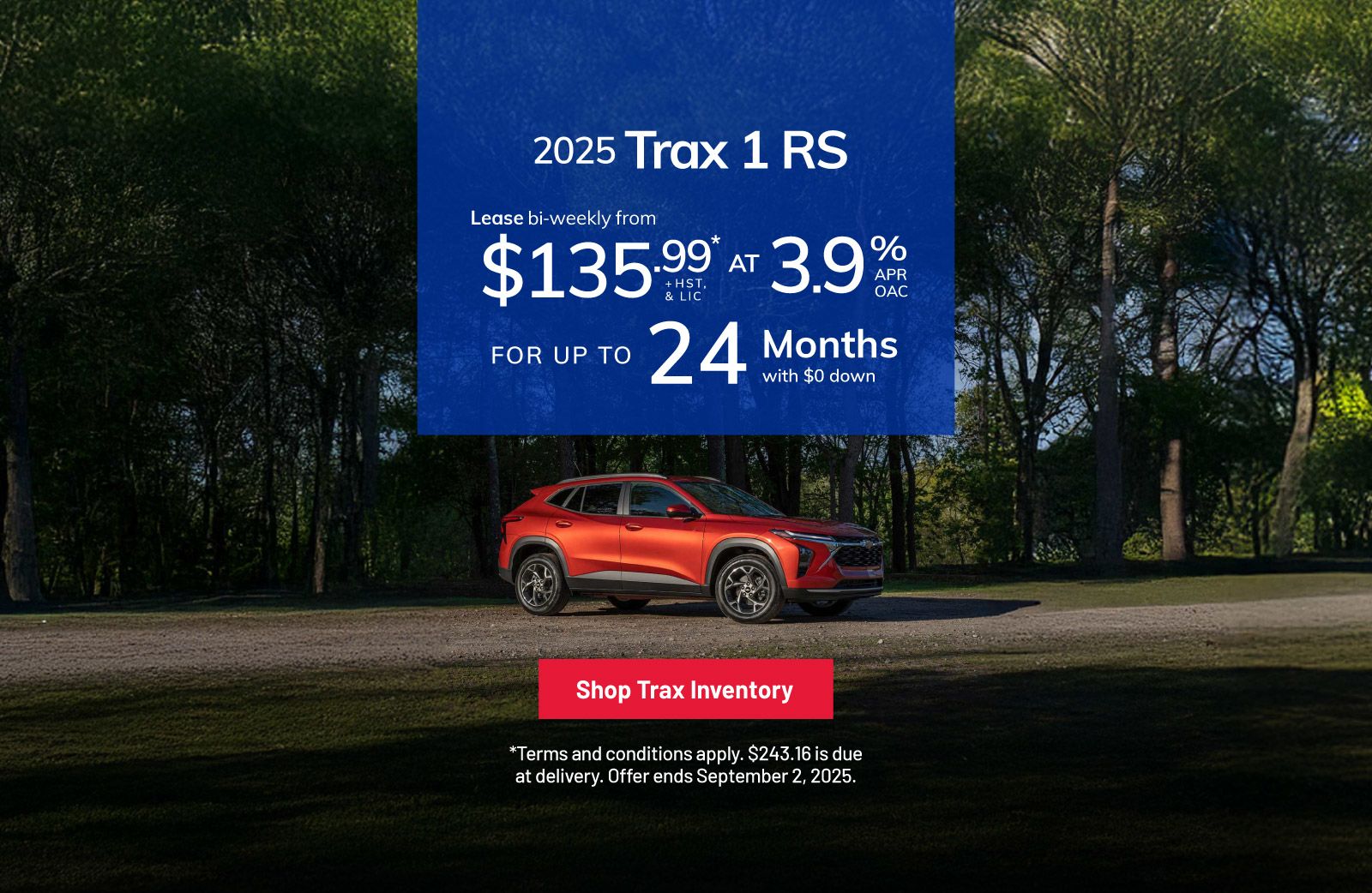 2025 Chevrolet Trax LT Finance Offer