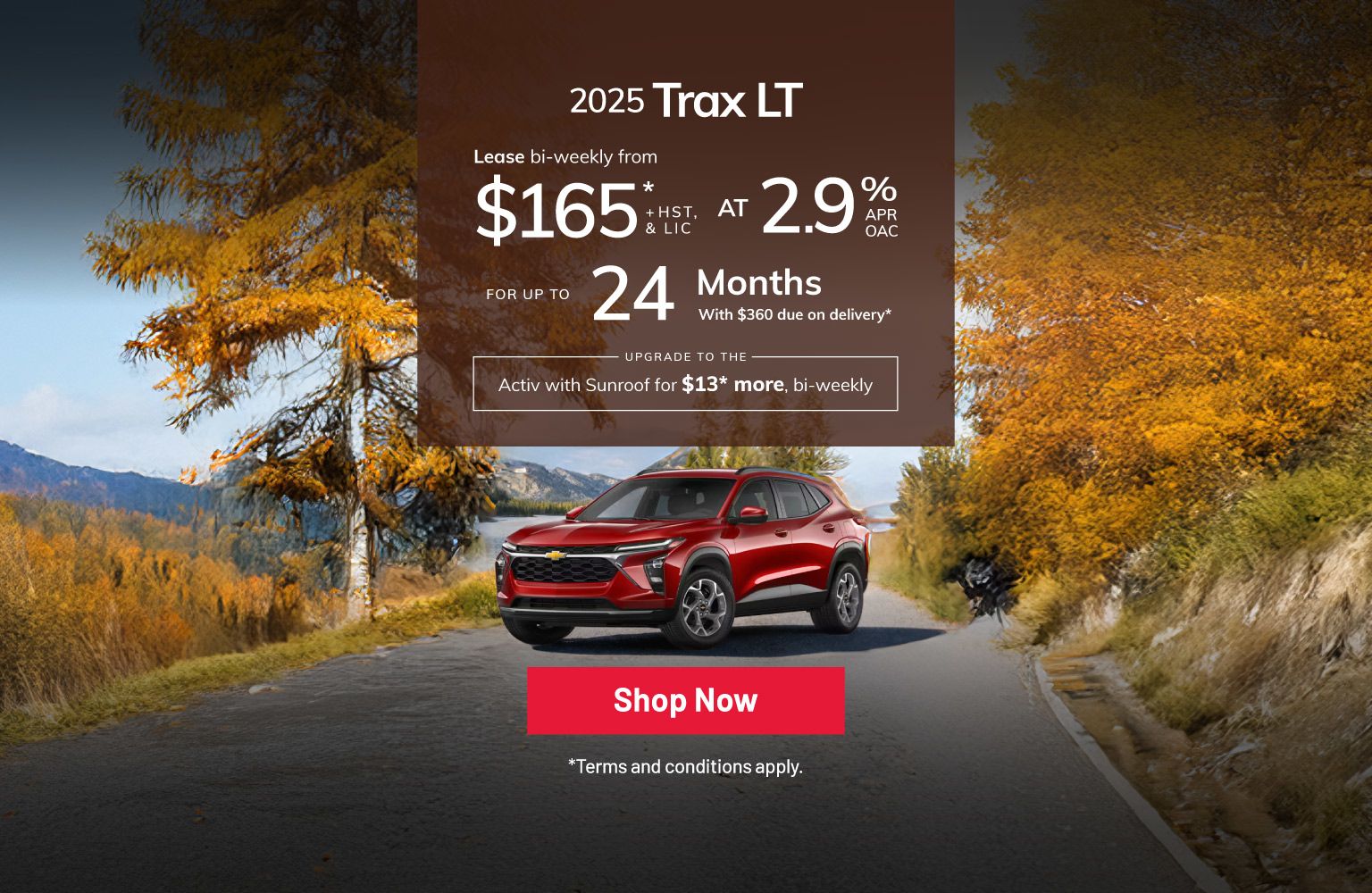 2025 Chevrolet Trax LT Lease Offer