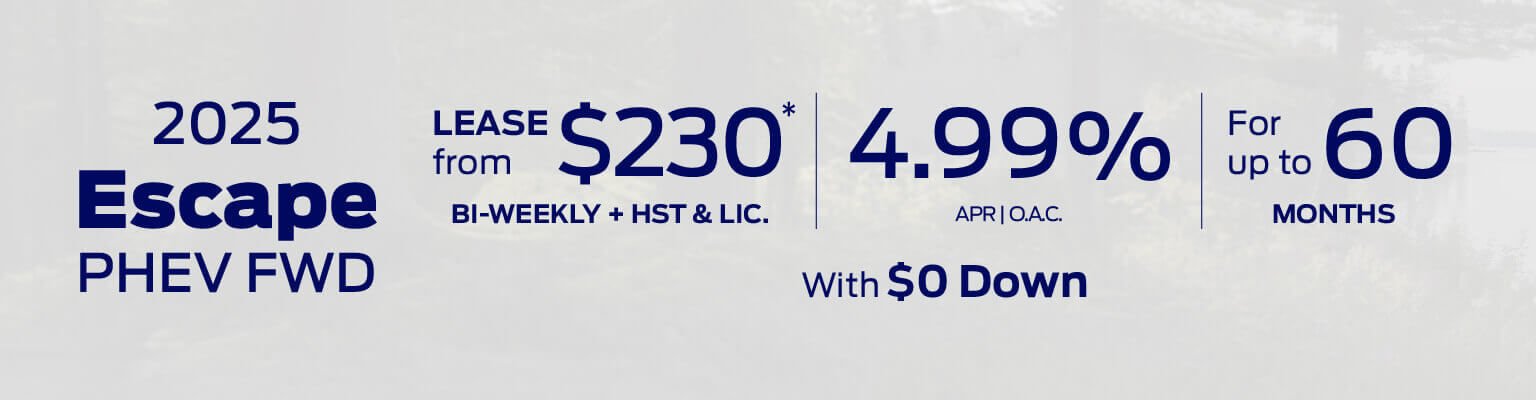 2025 Ford Escape PHEV Lease Offer