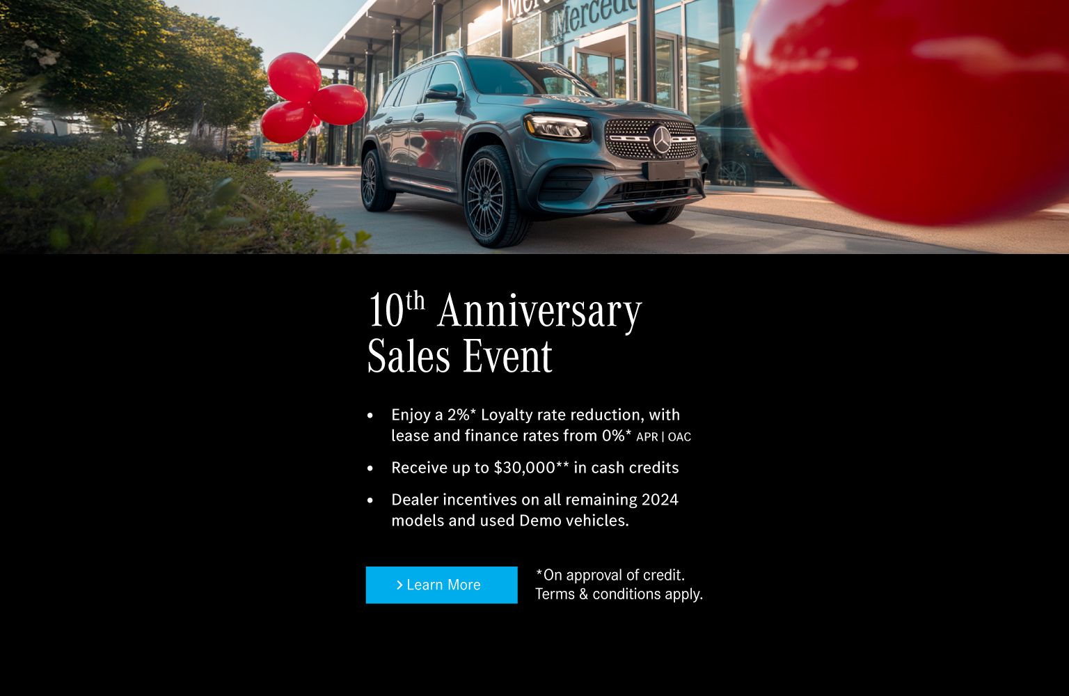10th Anniversary Sales Event at Mercedes-Benz Brampton