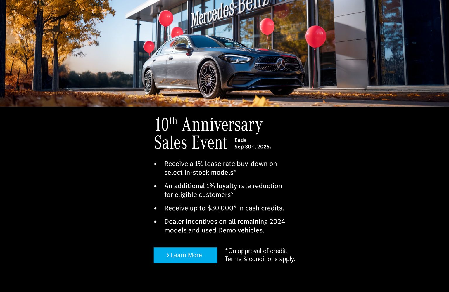 10th Anniversary Sales Event at Mercedes-Benz Brampton