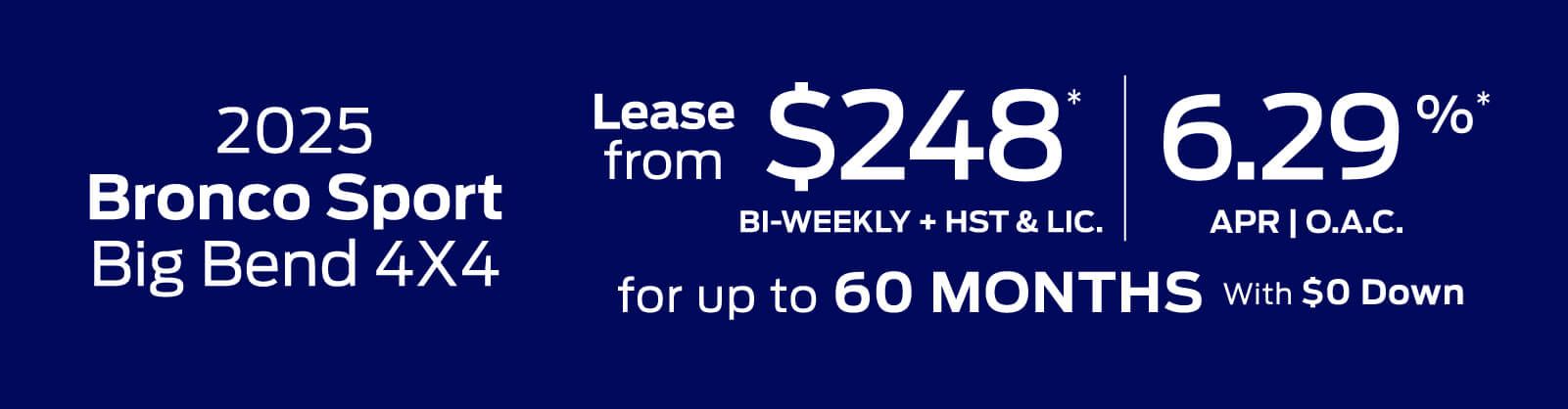 2025 Ford Bronco Sport Special Offer